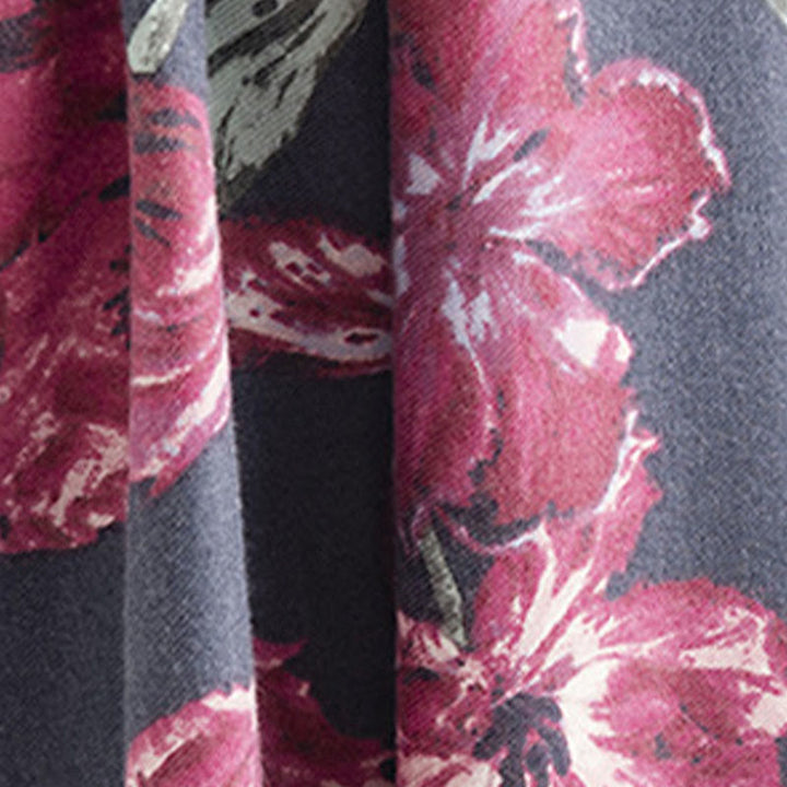 Buddha Stones Tibetischer Schal Eleganter Blumendruck Herbst Winter Weicher warmer Schal Wickelschal - image 6