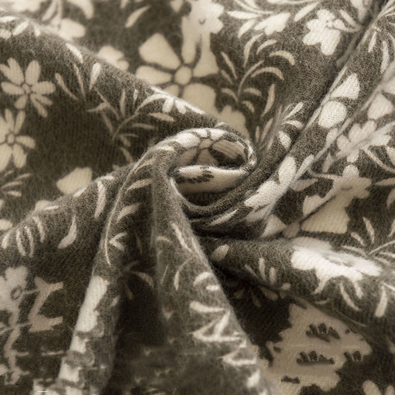 Tibetischer Schal mit Buddha Stones, frischem Gänseblümchen-Druck, weicher, warmer Reiseschal, Wickeltuch für den Herbst und Winter - image 8