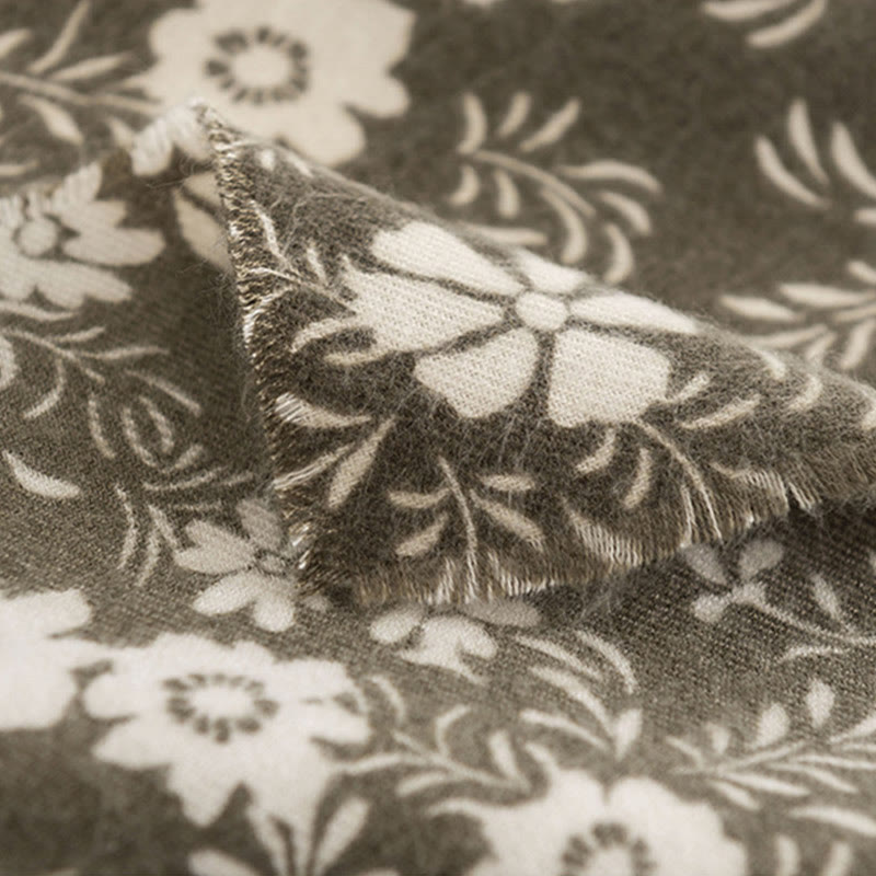 Tibetischer Schal mit Buddha Stones, frischem Gänseblümchen-Druck, weicher, warmer Reiseschal, Wickeltuch für den Herbst und Winter - image 7