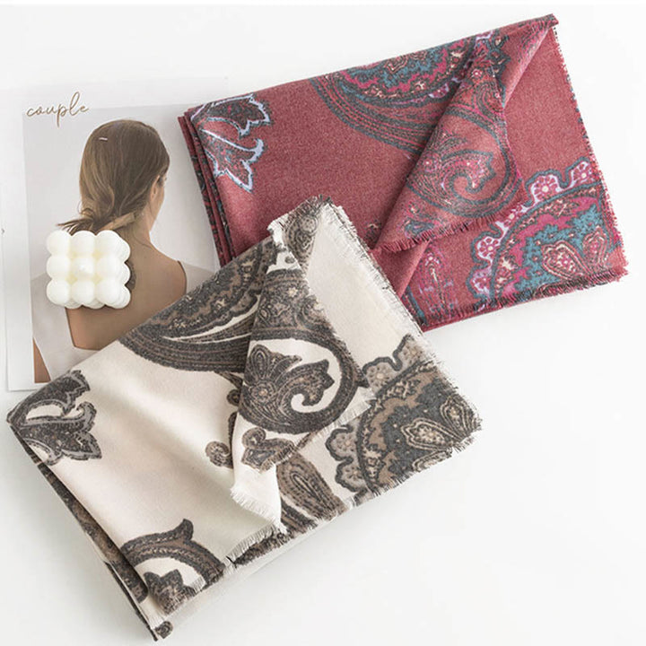 Buddha Stones, tibetischer Paisley-Druck, Schal, Herbst/Winter, weicher, warmer Schal, Wickeltuch - image 2