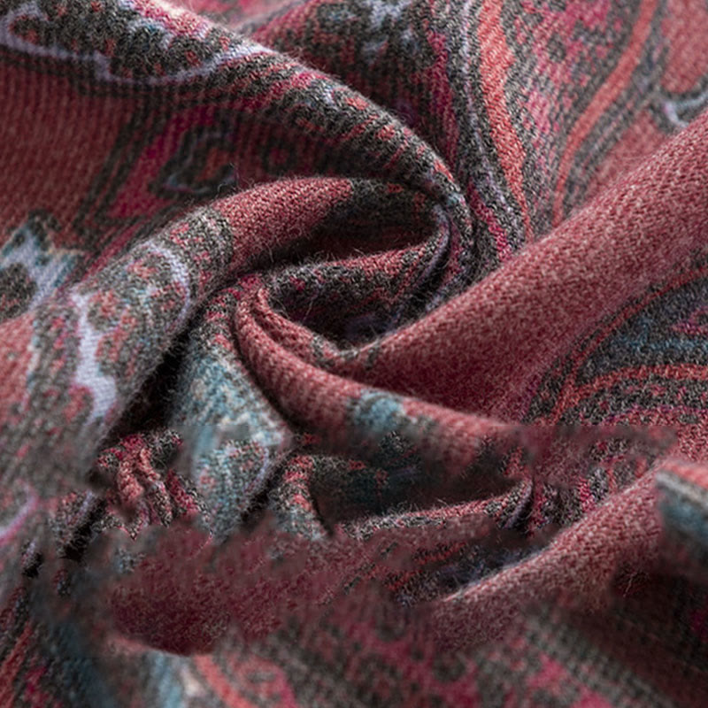 Buddha Stones, tibetischer Paisley-Druck, Schal, Herbst/Winter, weicher, warmer Schal, Wickeltuch - image 5