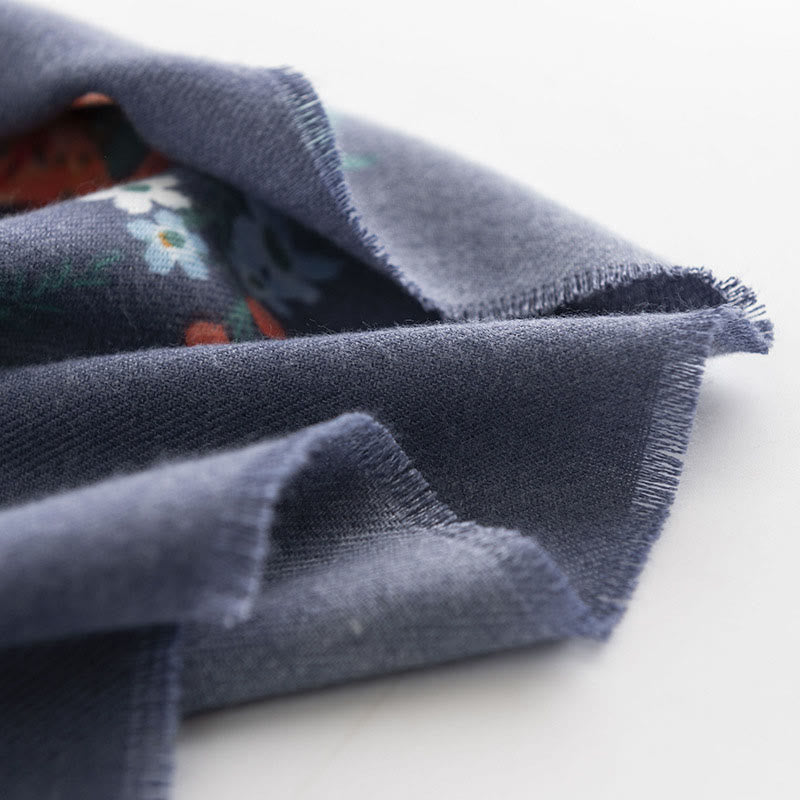 Buddha Stones, tibetischer Multiflora-Rose-Druckmuster-Design, Schal, Herbst/Winter, gemütlicher warmer Schal, Wickeltuch - image 9