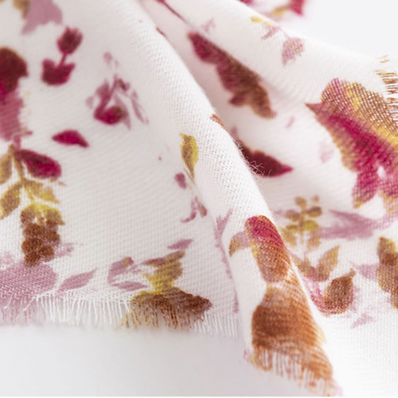 Buddha Stones, tibetische Blumen, fallende Blätter, Druck, Herbst/Winter, gemütlich, warm, Reiseschal, Wickeltuch - image 8