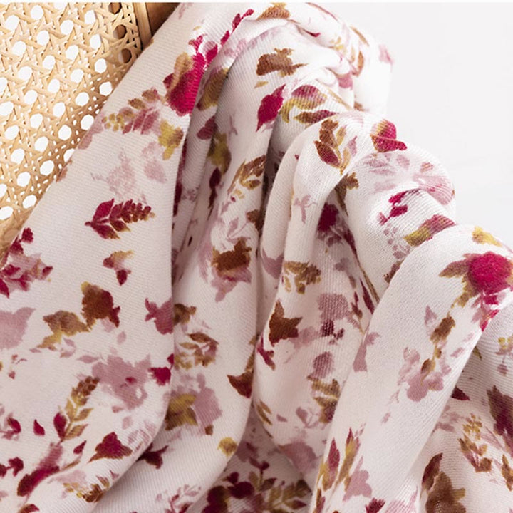 Buddha Stones, tibetische Blumen, fallende Blätter, Druck, Herbst/Winter, gemütlich, warm, Reiseschal, Wickeltuch - image 5