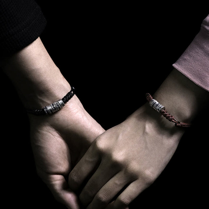 Buddha Stones 999 Sterling Silber Morsecode Wachsseil Segensarmband - image 16