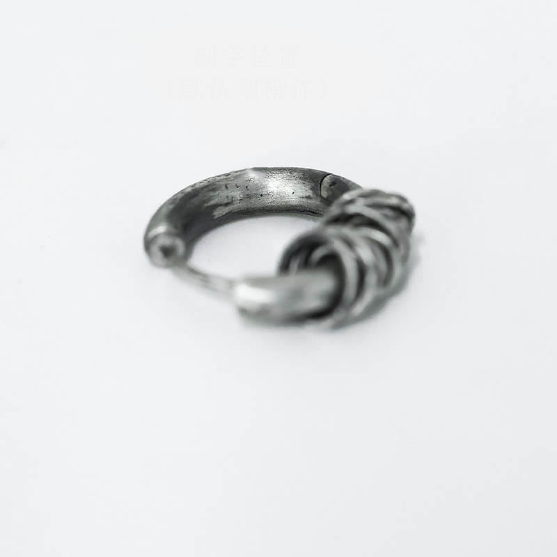 Buddha Stones 925 Sterling Silber Handgehämmerte Schutzohrringe  - image 10