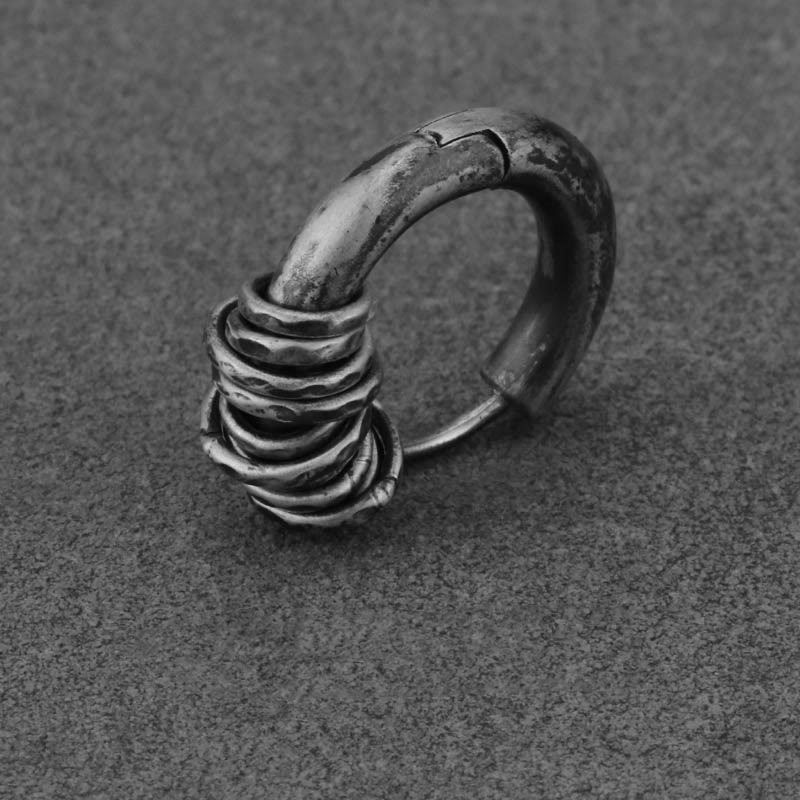 Buddha Stones 925 Sterling Silber Handgehämmerte Schutzohrringe  - image 7