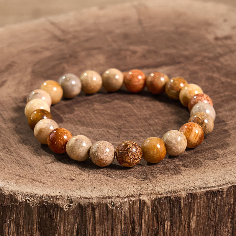 Buddha Stones inspirieren Kreativität, Orange-Rot-Serie, Leidenschaft, Mut-Armband