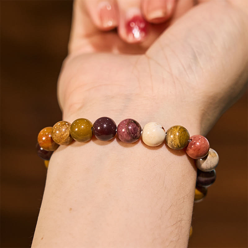 Buddha Stones stärken das Selbstvertrauen, Gelbe Serie, Glück, Positives Armband