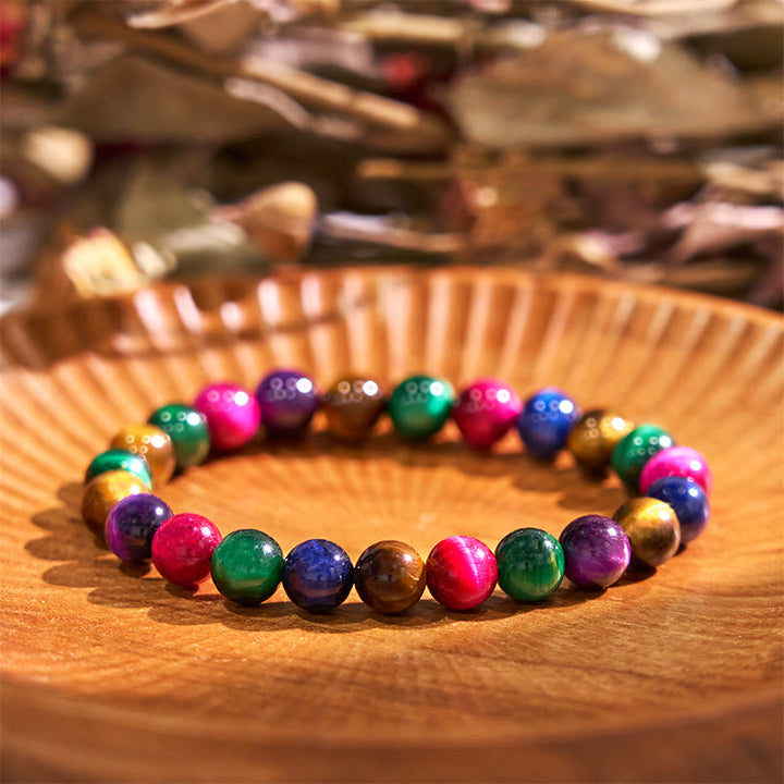 Buddha Stones steigern die Vitalität, warme Farben, Serie positiver Mut, Armband