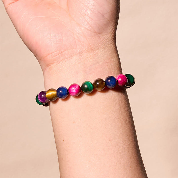 Buddha Stones steigern die Vitalität, warme Farben, Serie positiver Mut, Armband