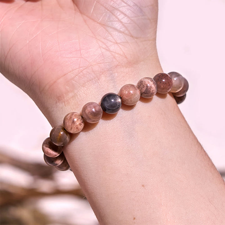 Buddha Stones steigern die Vitalität, warme Farben, Serie positiver Mut, Armband