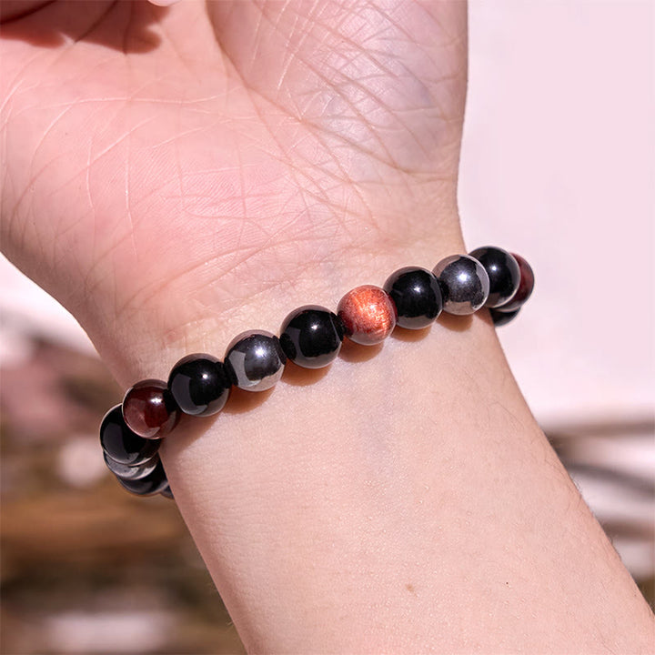 Buddha Stones stellen die Ruhe wieder her Cool Color Series Love Tranquility Armband