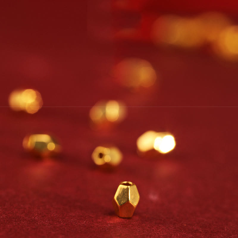 Buddha Stones 999 Gold Jahr der Schlange Handgefertigtes Glücks- und Kraft-Fußkettchen aus geflochtenem Armband - image 13