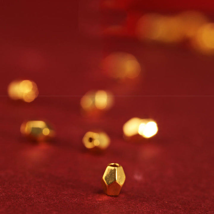 Buddha Stones 999 Gold Jahr der Schlange Handgefertigtes Glücks- und Kraft-Fußkettchen aus geflochtenem Armband - image 13