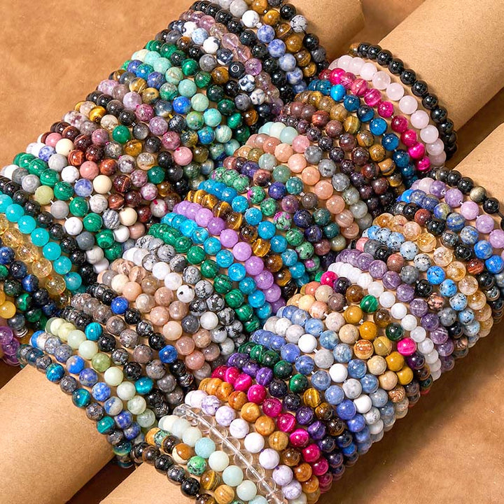 Buddha-Stein Verschiedene Kristalle Malachit Lazurit Hemimorphit Ruhe Armband - image 2