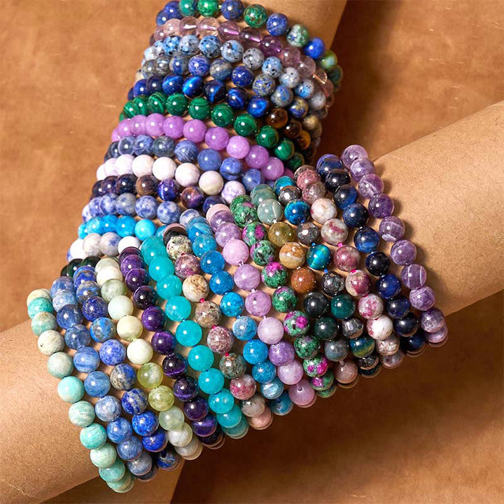 Buddha Stones stellen die Ruhe wieder her Cool Color Series Love Tranquility Armband