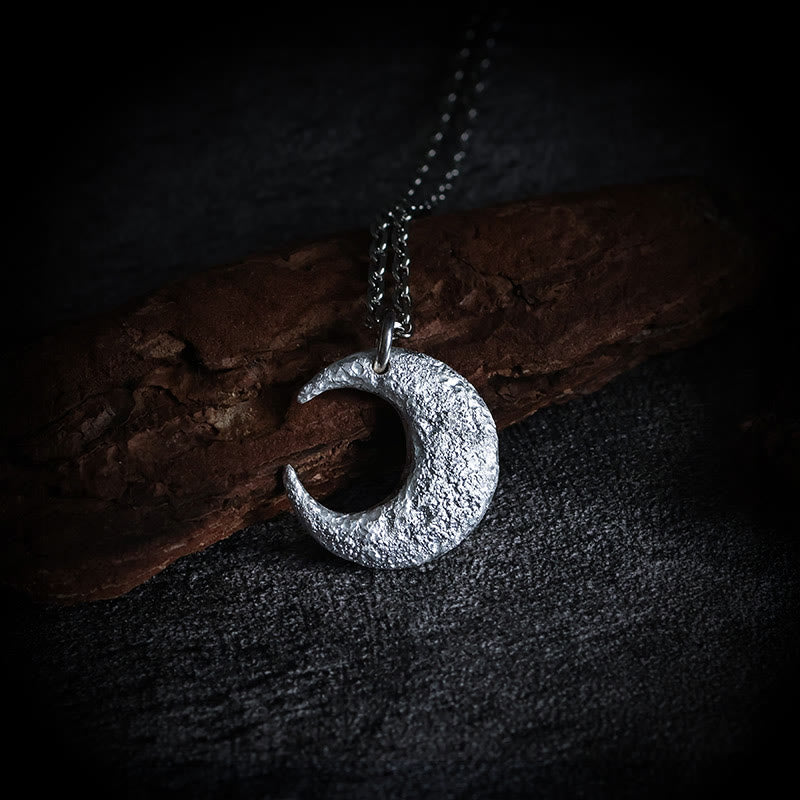 Buddha Stones 999 Sterling Silber Mond Balance Halskette Anhänger - 999 Sterlingsilber & Silberkette - image 6