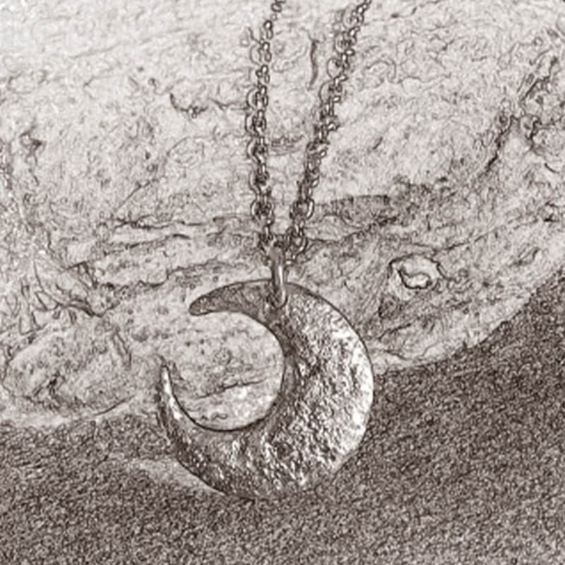 Buddha Stones 999 Sterling Silber Mond Balance Halskette Anhänger - image 4