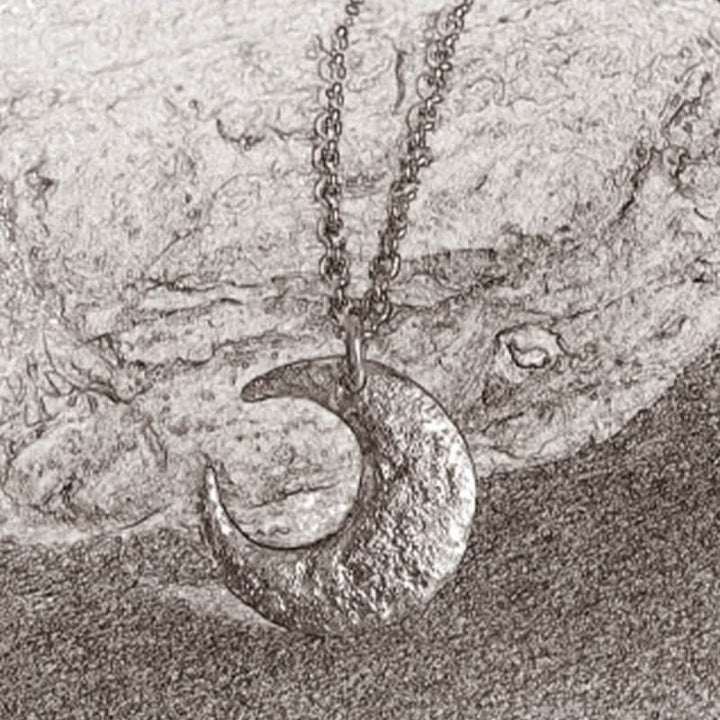 Buddha Stones 999 Sterling Silber Mond Balance Halskette Anhänger - image 4