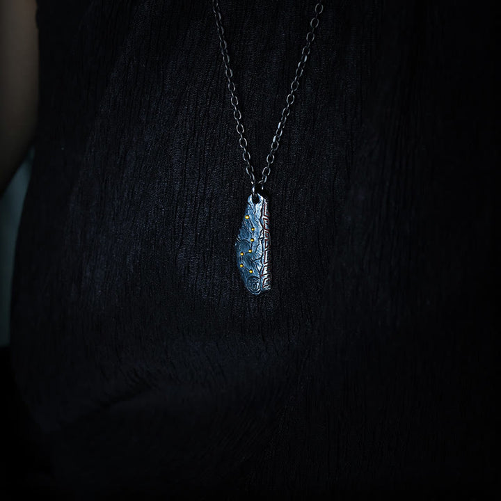 Buddha Stones 999 Sterling Silber Großer Wagen Balance Halskette Anhänger - image 6