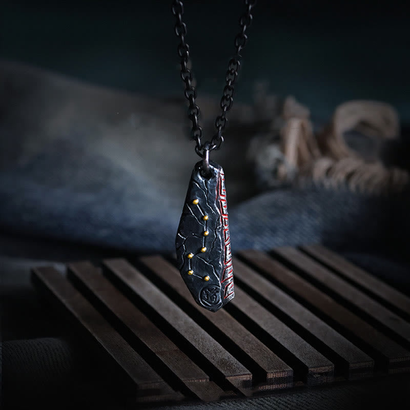 Buddha Stones 999 Sterling Silber Großer Wagen Balance Halskette Anhänger - image 2