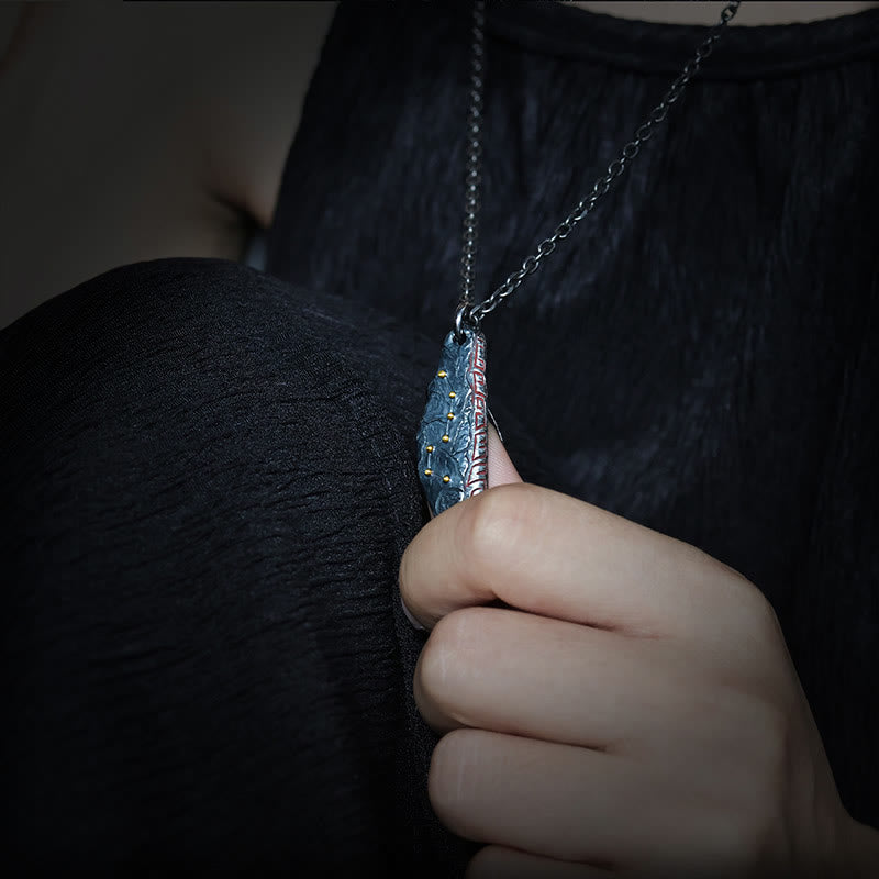 Buddha Stones 999 Sterling Silber Großer Wagen Balance Halskette Anhänger - image 3