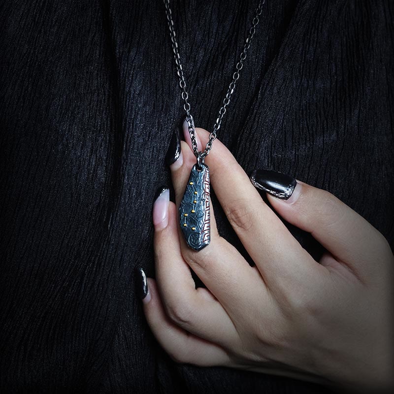 Buddha Stones 999 Sterling Silber Großer Wagen Balance Halskette Anhänger - image 4