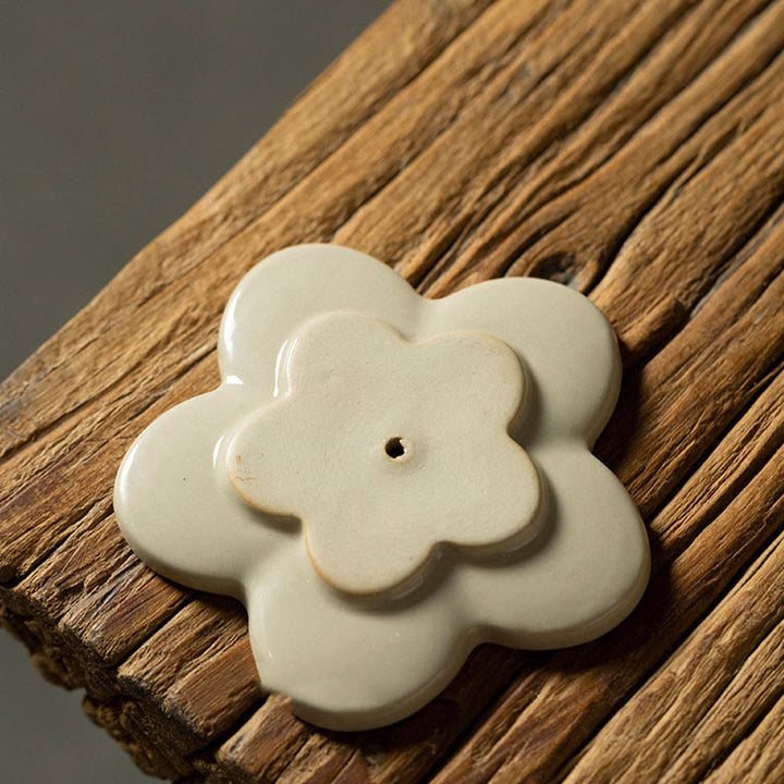 Buddha Stones, Lotus, Kirschblüte, Pflaumenblüte, Chrysantheme, heilende Keramik-Räuchergefäß-Dekoration - image 6