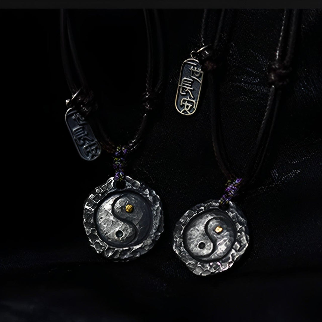 Buddha Stones 999 Sterling Silber Tai Chi Yin Yang Design Harmony Halskette Anhänger - image 11