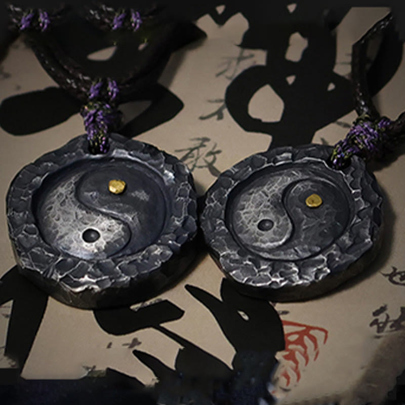 Buddha Stones 999 Sterling Silber Tai Chi Yin Yang Design Harmony Halskette Anhänger - image 14