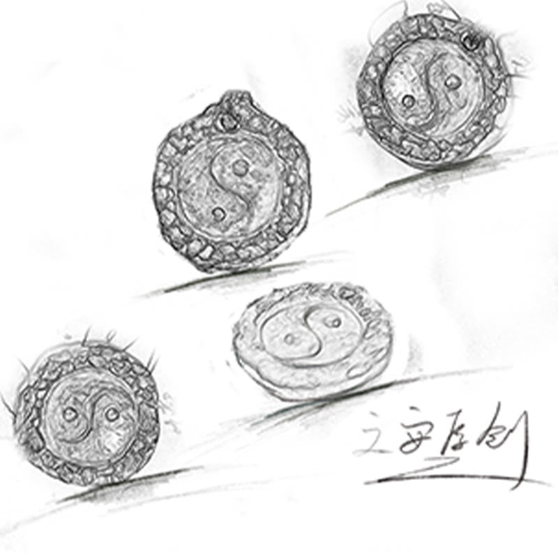 Buddha Stones 999 Sterling Silber Tai Chi Yin Yang Design Harmony Halskette Anhänger - image 8