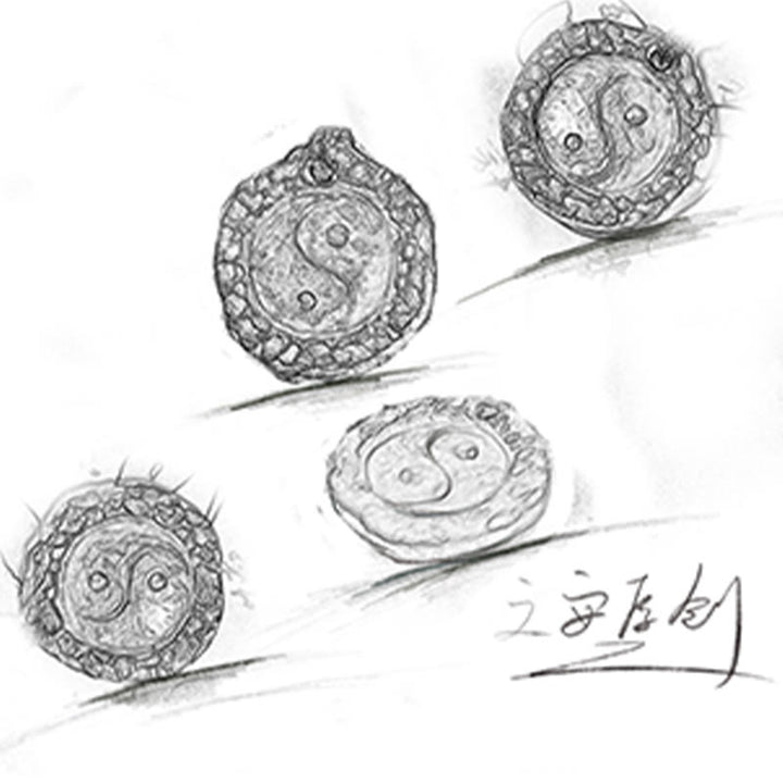 Buddha Stones 999 Sterling Silber Tai Chi Yin Yang Design Harmony Halskette Anhänger - image 8