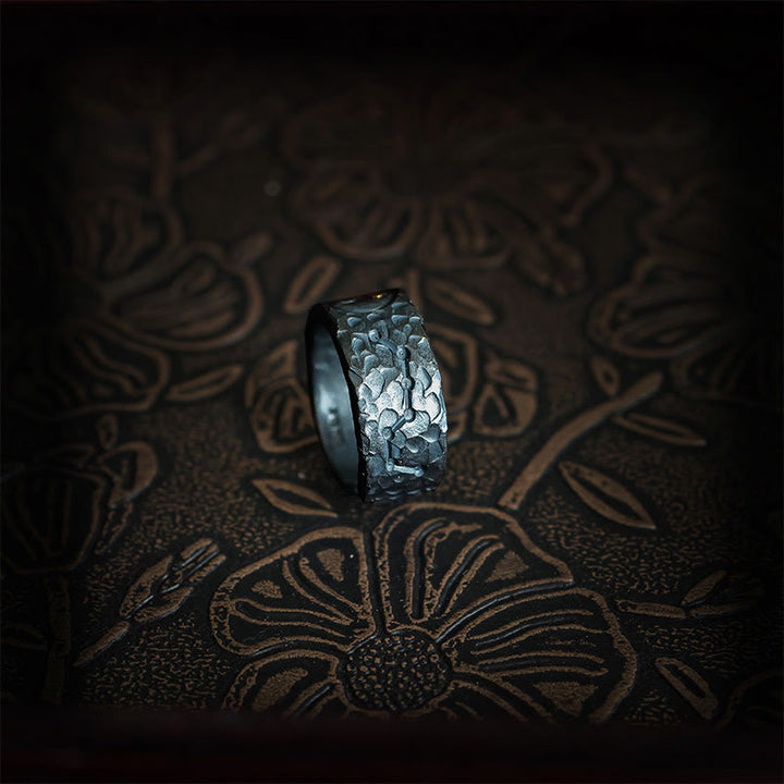 Buddha Stones 999 Sterling Silber Yin Yang Balance Ring