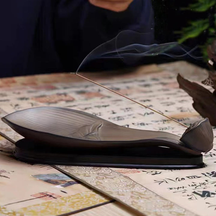 Buddha Stones , Lotus-Schote, Zen-Heilung, brauner Keramikstab, Weihrauchbrenner, Dekoration - image 11