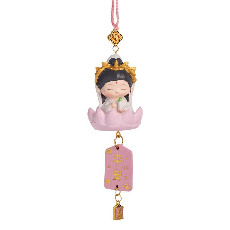 Buddha Stones, Lotus, Avalokitesvara, Buddha, Fu-Charakter, Reichtum, Auto-Dekoration zum Aufhängen
