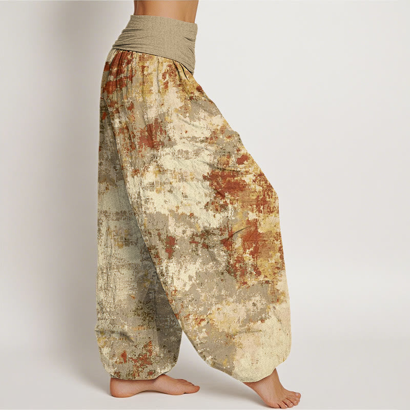 Buddha Stones Batik-Haremshose für Damen mit elastischer Taille