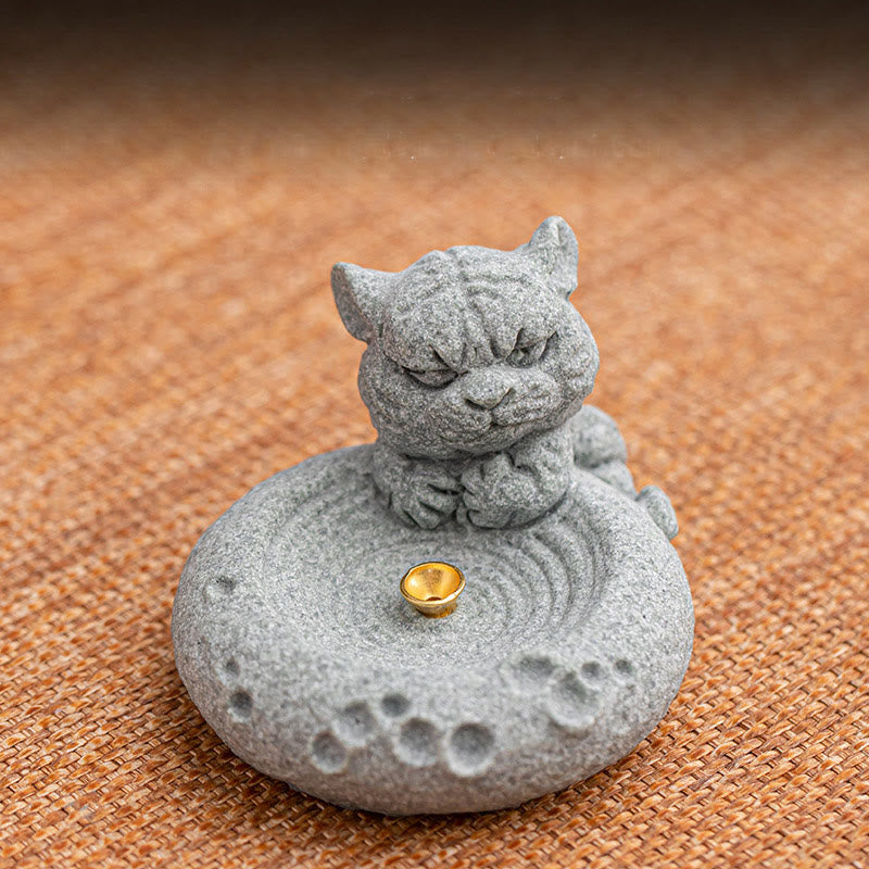 Buddha Stones, chinesisches Sternzeichen, heilender Weihrauchbrenner, Schreibtisch-Dekoration