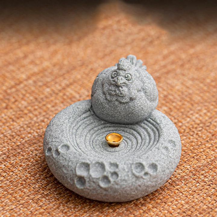 Buddha Stones, chinesisches Sternzeichen, heilender Weihrauchbrenner, Schreibtisch-Dekoration