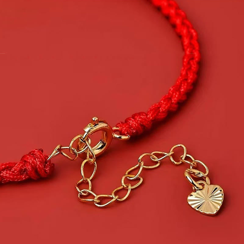 Armband mit Buddha Stones und roter Schnur, 925er Sterlingsilber, fünf Wege, Verbindung zum Gott des Reichtums - image 10