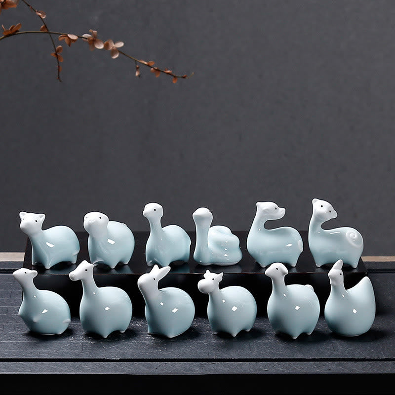 Buddha Stones, chinesisches Sternzeichen, Keramik, Tee-Haustier, Heimdekoration - image 18