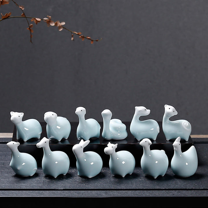 Buddha Stones, chinesisches Sternzeichen, Keramik, Tee-Haustier, Heimdekoration - image 18