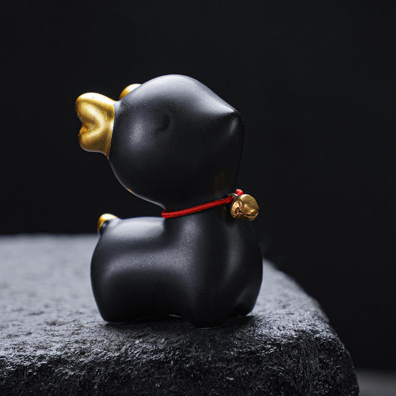 Buddha Stones ​​Mini Hirsch Tee Haustier Keramik Hause Schreibtisch Figur Dekoration - image 24