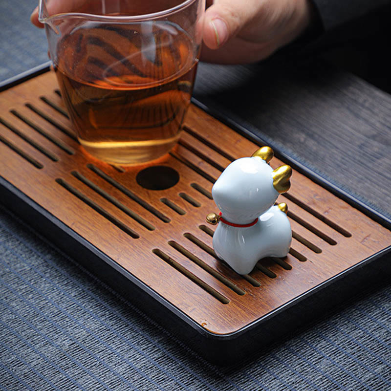 Buddha Stones ​​Mini Hirsch Tee Haustier Keramik Hause Schreibtisch Figur Dekoration - image 15