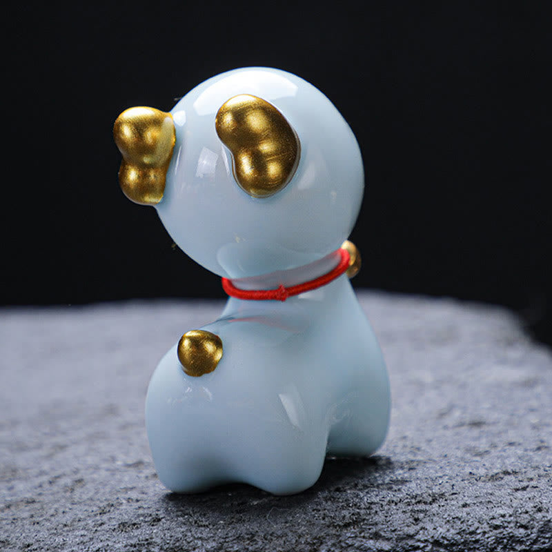 Buddha Stones ​​Mini Hirsch Tee Haustier Keramik Hause Schreibtisch Figur Dekoration - image 10