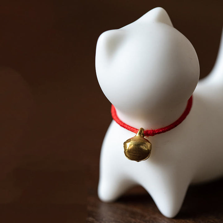 Buddha Stones ​​Mini süße stehend liegend Katze Tee Haustier Keramik Home Schreibtisch Figur Dekoration - image 9