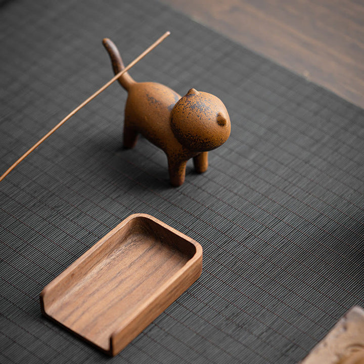 Buddha Stones ​​Mini Stehend Katze Feng Shui Frosch Kröte Tee Haustier Keramik Hause Schreibtisch Figur Dekoration - image 8