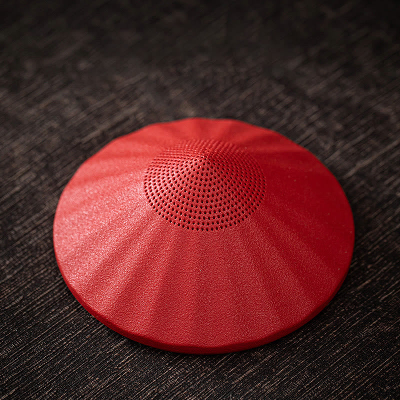 Buddha Stones ​​Kleine Zen Mönch Hut Sieb Keramik Tee Zubehör Figur Startseite Dekoration - Red Hat Sieb 8,3 x 3,2 cm - image 1