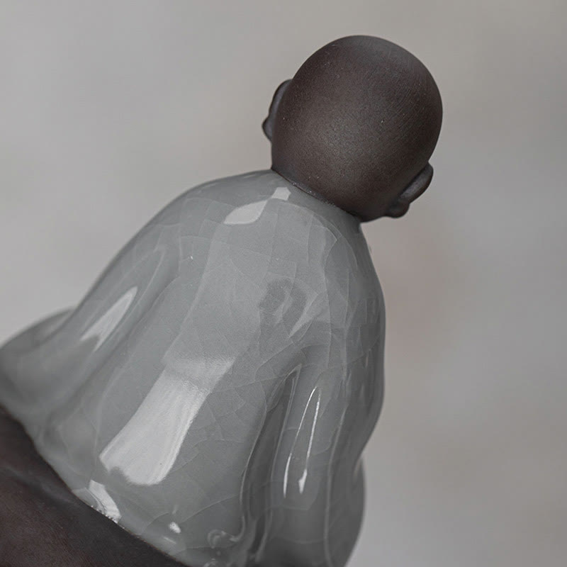 Buddha Stones ​​Kleine Zen Mönch Hut Sieb Keramik Tee Zubehör Figur Startseite Dekoration - image 20