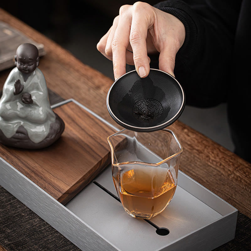 Buddha Stones ​​Kleine Zen Mönch Hut Sieb Keramik Tee Zubehör Figur Startseite Dekoration - image 17